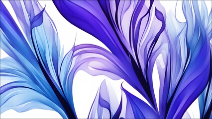 Iris (Wisdom, Trust)_
A deep, mysterious abstract design with iris petals in blue and purple.