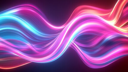 Radiating Neon Light Burst, futuristic flashes, Motion lights,  Colorful Streaks on Dark Background