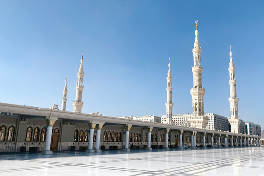 Al-Masjid an-Nabawi mosque at Medina, Saudi Arabia