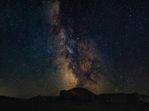 Star constellation from Al madinah province night sky