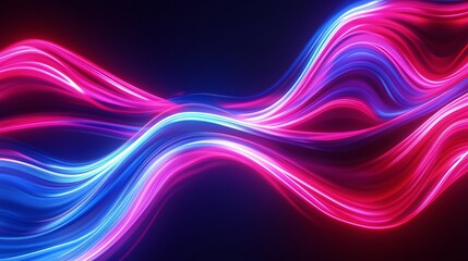 Fototapeta premium Radiating Neon Light Burst, futuristic flashes, Motion lights, Colorful Streaks on Dark Background