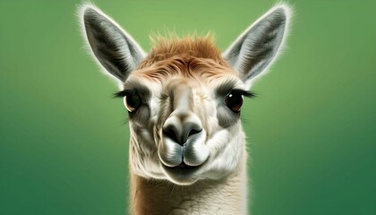 close up of a llama