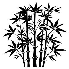 Bamboo Silhouette vector illustration