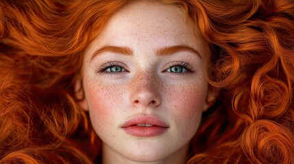 Naklejka premium Naturalistic portrait of a young girl in natural sunlight. The concept of natural female beauty. Illustration for cover, card, postcard, interior design, poster, brochure, presentation, etc.
