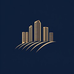 Fototapeta premium Creative real estate logo design template inspiration for professional realty businesses