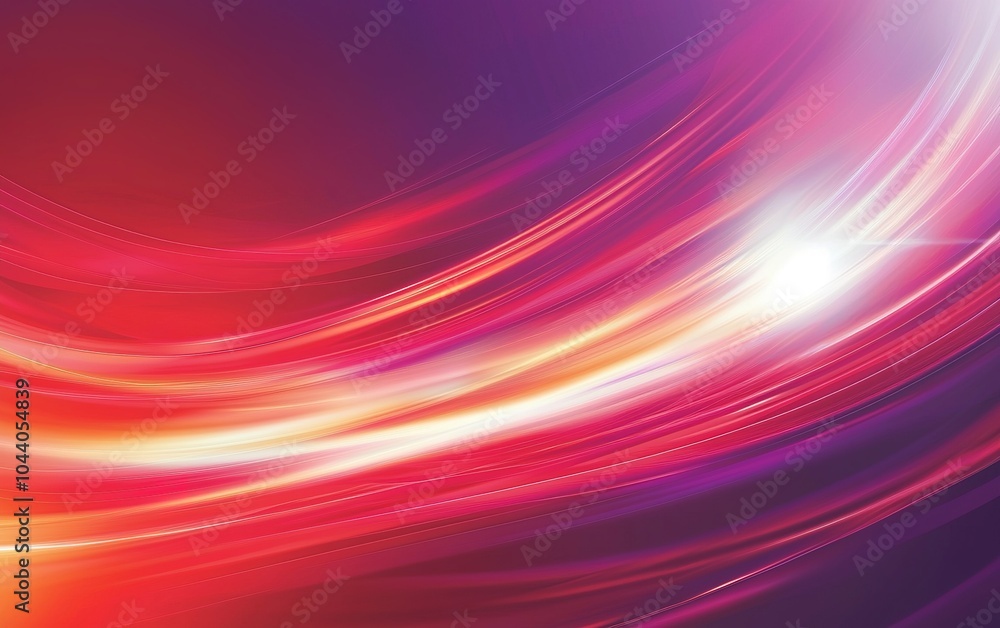 Aufkleber vibrant abstract background with flowing red and purple light trails creating dynamic energy and mot
