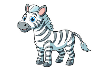 Zebra cartoon vector illustration
