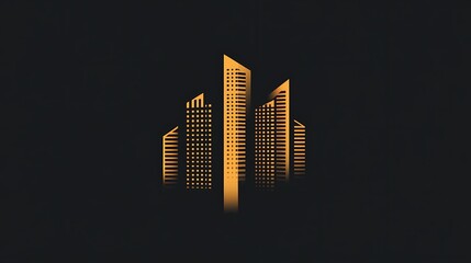 Obraz premium Elegant real estate logo design template inspiration for upscale property branding