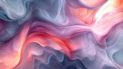 Obraz premium Abstract liquid pattern in pastel hues