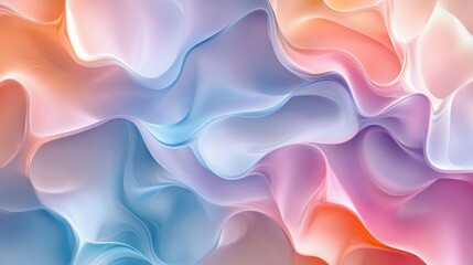 Fototapeta premium Abstract liquid pattern in pastel hues