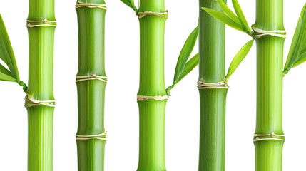 Fototapeta premium Macro Shots of Fortunate Bamboo Growing in Its Natural Habitat Generative AI