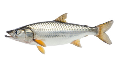 Fototapeta premium A large fish with a mouth open and a yellow belly