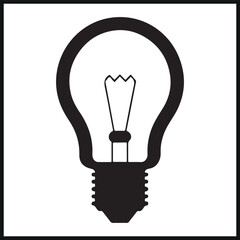 Silhouette light bulb