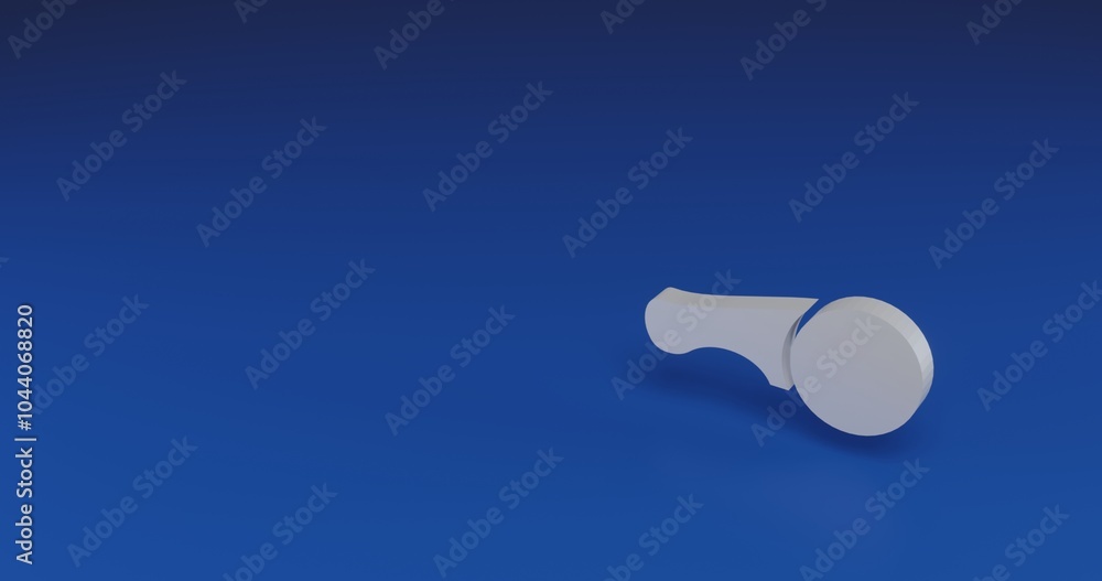 Poster isolated realistic white angle grinder symbol with shadow. located on the right side of the scene. 3