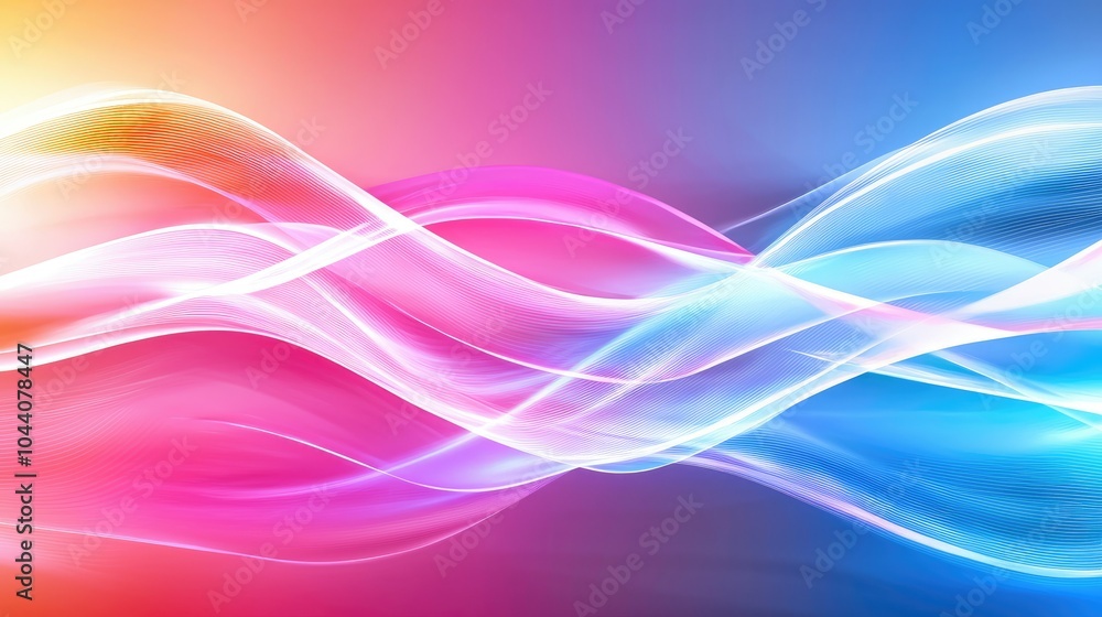 Poster abstract representation of electromagnetic fields
