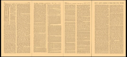 Full Page of Vintage Newspaper Articles on Various Local Stories Reflects 19th Century Media