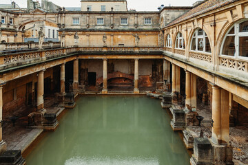 Ancient roman bath house in England