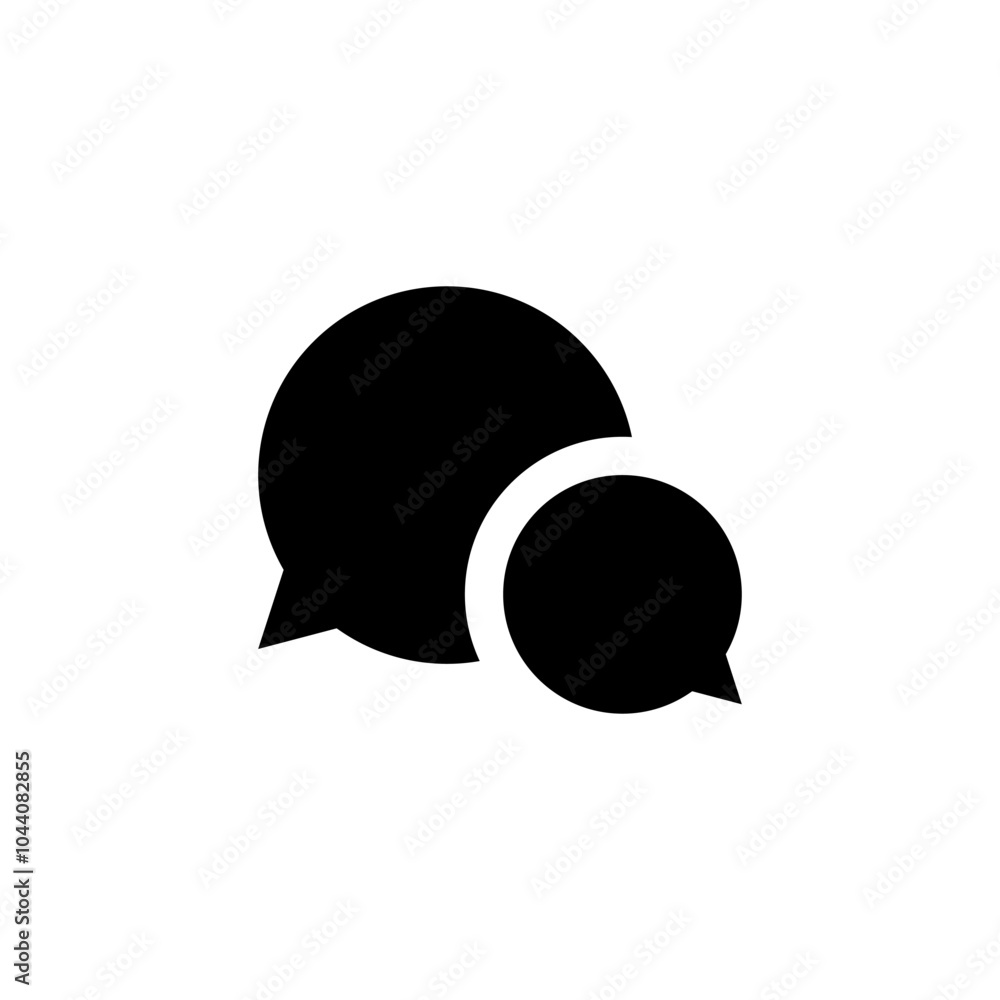 Poster speach bubble icon. chatting or messaging bubbles line style. chatting icon sign and symbol for apps