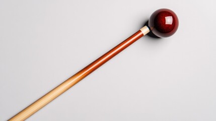 Single Pool Cue on Smooth Surface