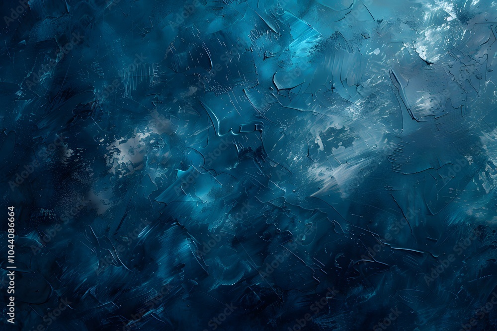 Poster abstract blue textured background with swirling patterns