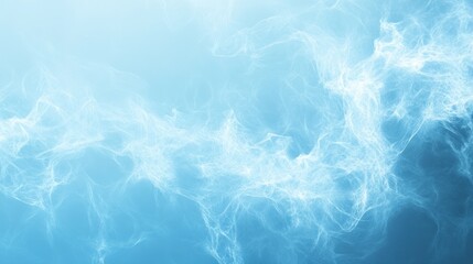 Obraz premium Ethereal blue abstract background with wispy textures and soft light effects.