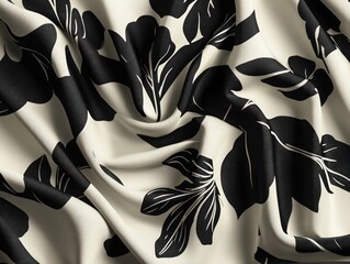Realistic fabric print logo mockup on solid background