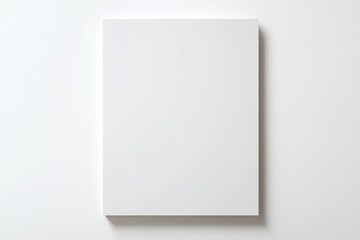 Poster layout mockup on a solid white background