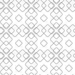 Abstract geometric pattern with crosses, stripes, lines. Seamless vector background. White and black ornament. Modern reticulated graphic design.
