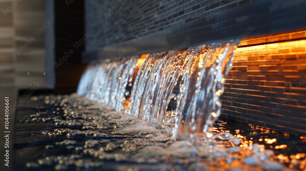 Aufkleber the cascading waterfall creates a stunning visual effect complementing the sleek design of the firep