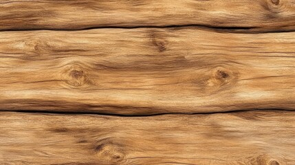 Naklejka premium A highly detailed close-up of a light brown wooden surface showcasing rich textures and grains in a seamless pattern SEAMLESS PATTERN