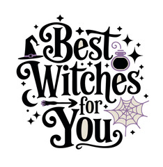 vector halloween design best witches