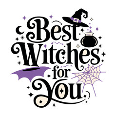 vector halloween design best witches