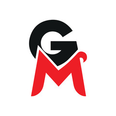 illustration design logo G+M