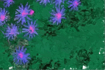Oil paintings and various flowers, including cats, dogs, chrysanthemums, roses, peonies, birds, and...