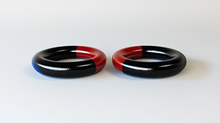 Two Magnets Facing Each Other with Opposite Poles