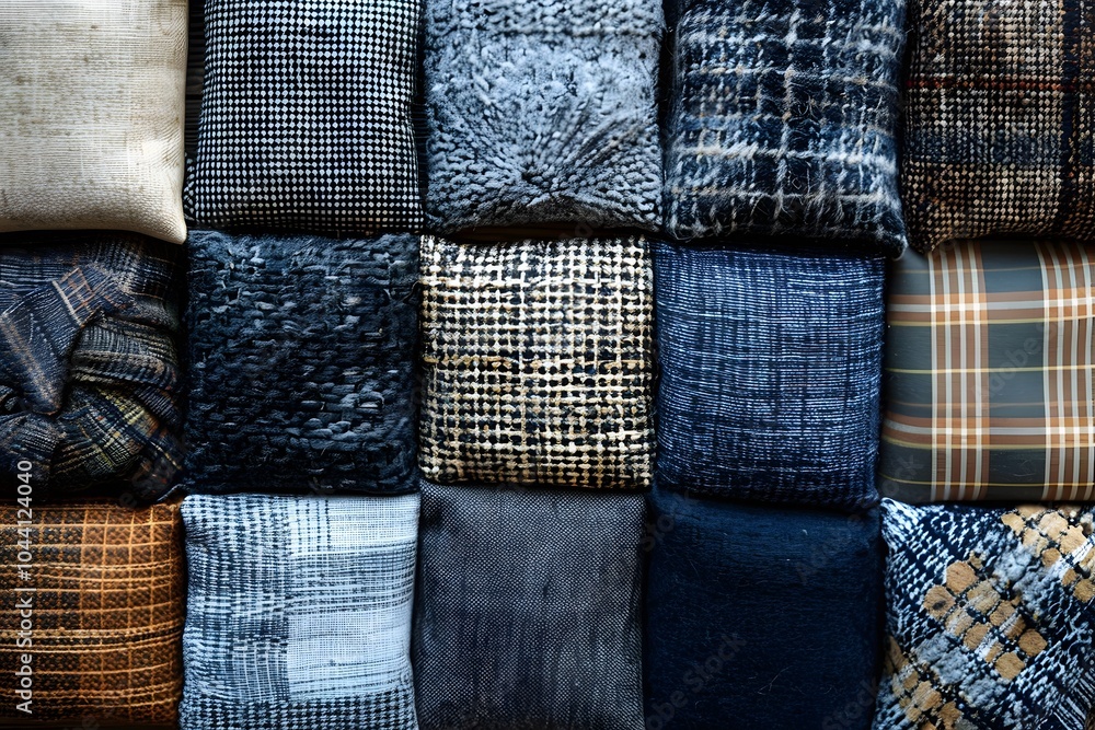 Aufkleber a beautiful array of textured fabrics in rich colors