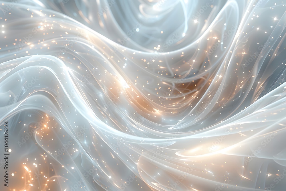 Poster ethereal flow of light and color in a dreamlike abstract background
