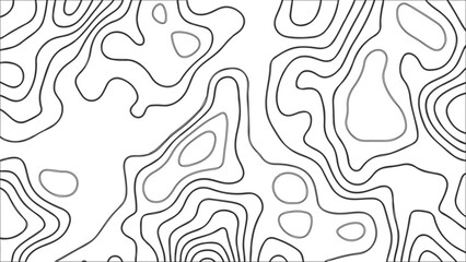 Topography vector background, banner. Imitation of a geographical map, contour lines. Modern design with topographic wavy pattern design.paper texture Imitation of a geographical map shades	
