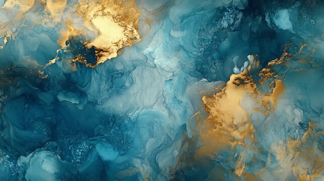 Abstract alcohol ink painting, ideal for wallpapers and trendy backgrounds.
