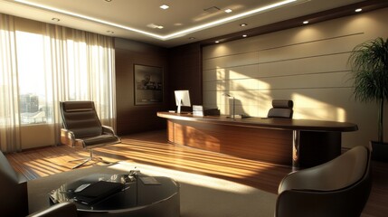 Paper cup of black coffee in 3D on a beige background.
