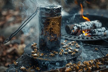 Smoky Bee Attraction: A Unique Beekeeping Method in Nature