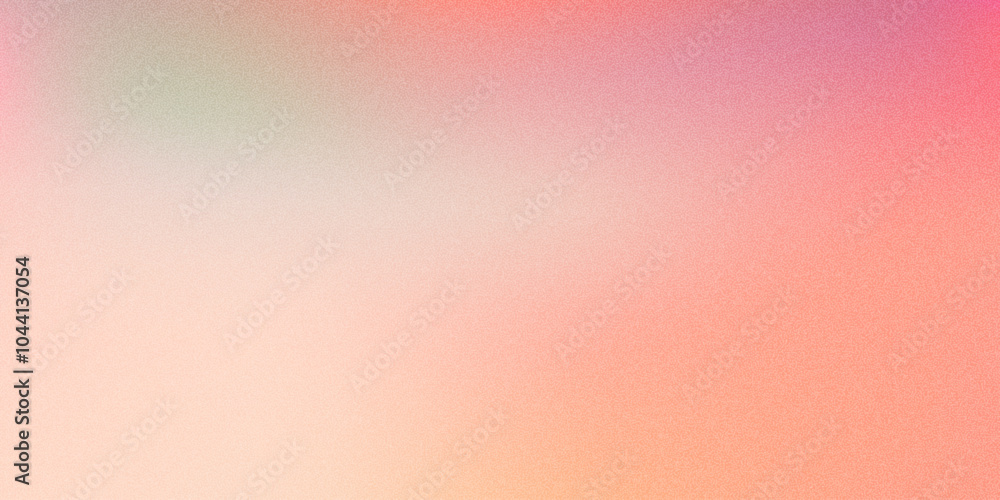Poster pink gradient background, abstract peach orange grain gradation texture, vector pink noise texture b