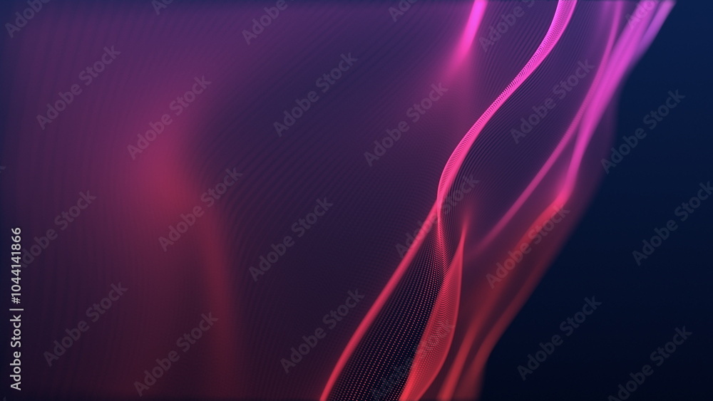 Aufkleber dynamic colorful waves of light created in an engaging abstract design and conceptual format