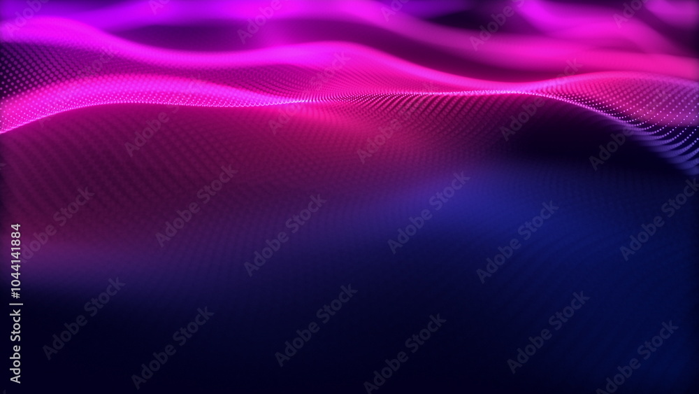 Aufkleber dynamic colorful waves of light created in an engaging abstract design and conceptual format