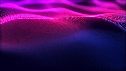 Dynamic Colorful Waves of Light Created in an Engaging Abstract Design and Conceptual Format