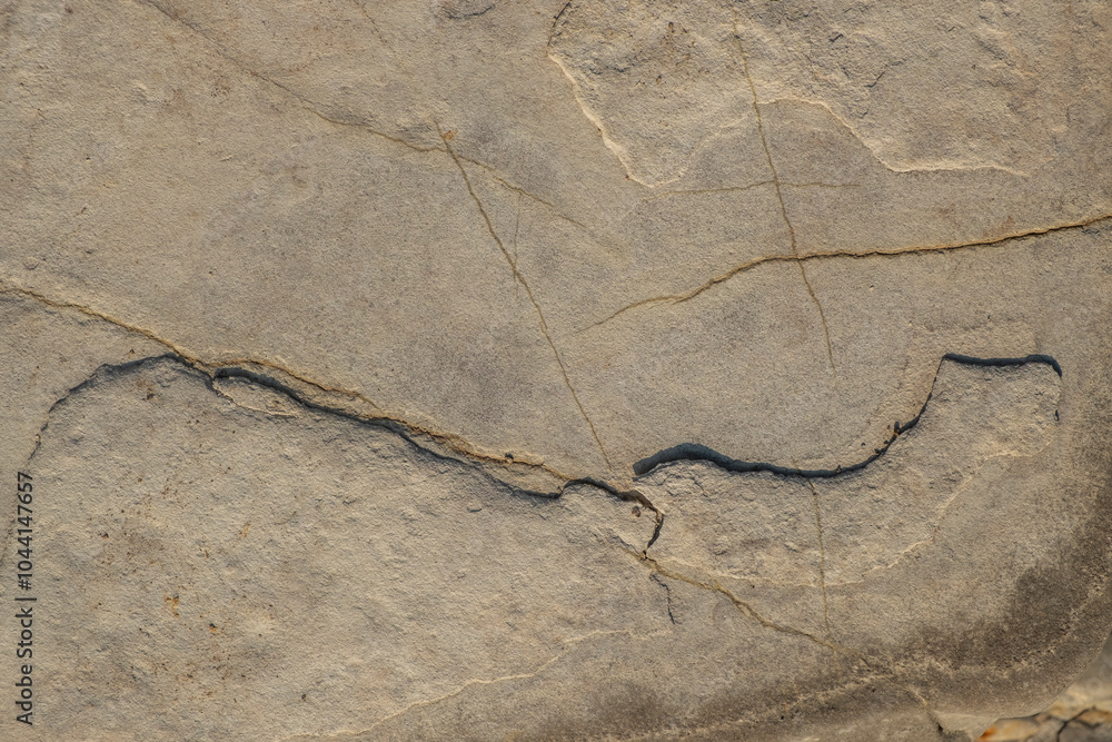 Poster abstract shapes, patterns and textures of limestone surface layers.layers of layers that form an abs