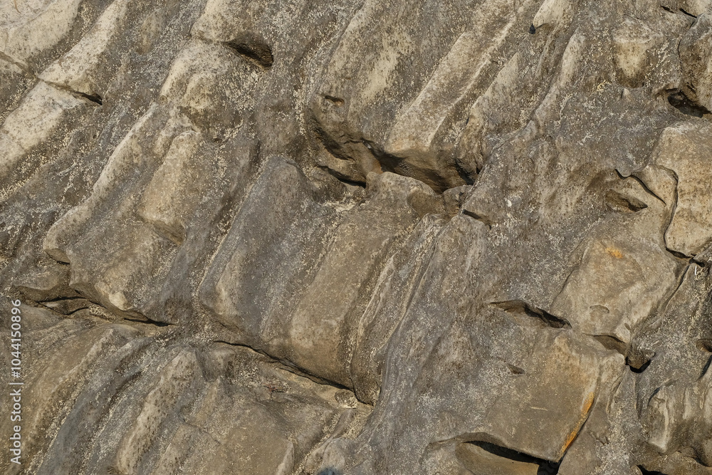 Aufkleber the abstract shapes, patterns and textures of the limestone surface appear to be layered.natural pat