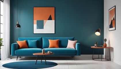Illustration of the living room interior