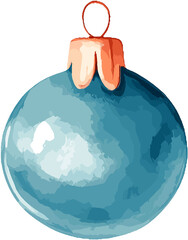 blue christmas ball