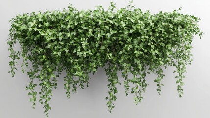 Fototapeta premium Creeper plants rendered in 3D on a transparent background. 